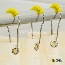 Кольца для штор Piercing Желтый 12 шт.